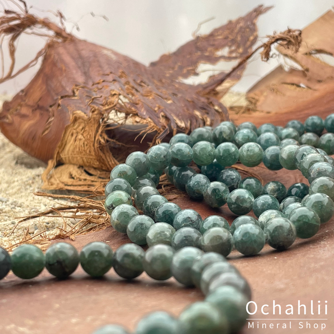 Bracelet fendu vert apatite