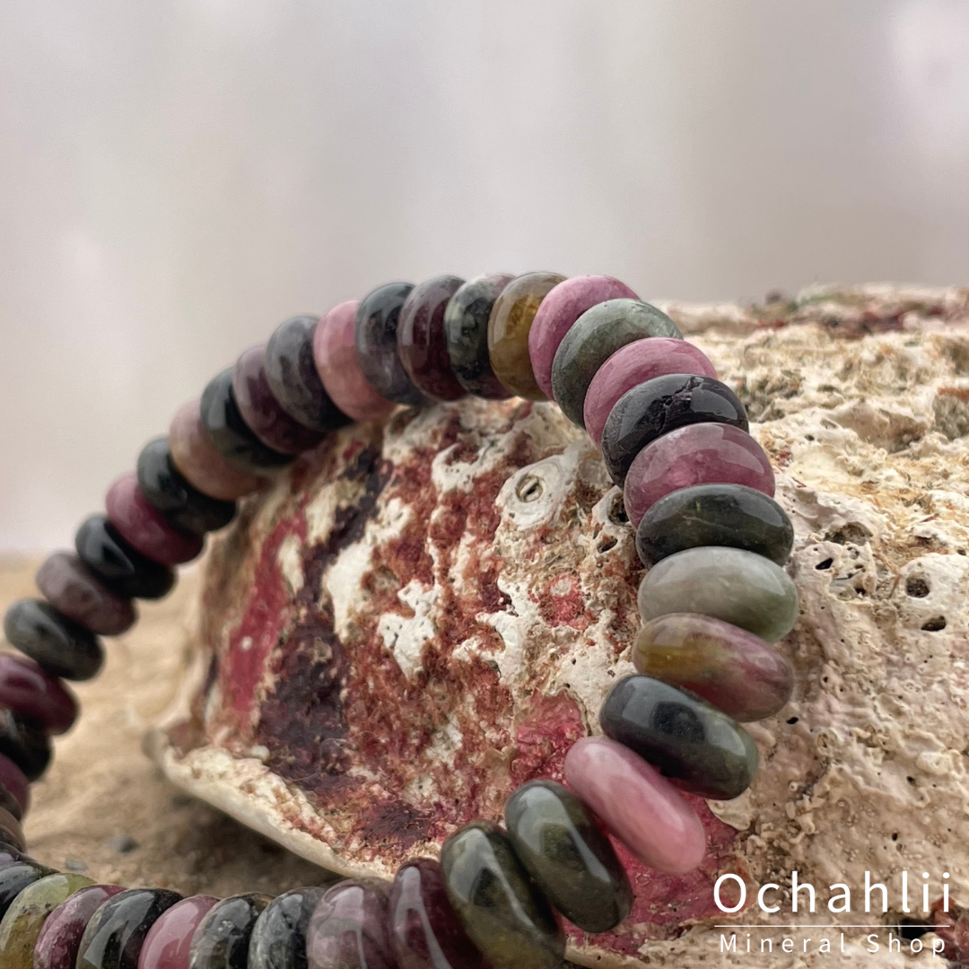 Tourmaline fur split bracelet