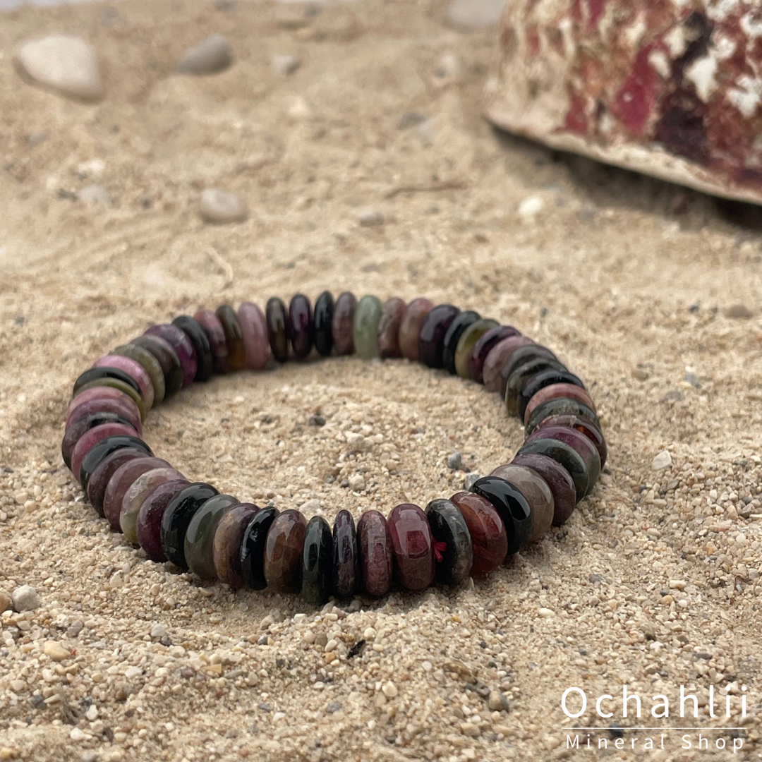 Tourmaline fur split bracelet