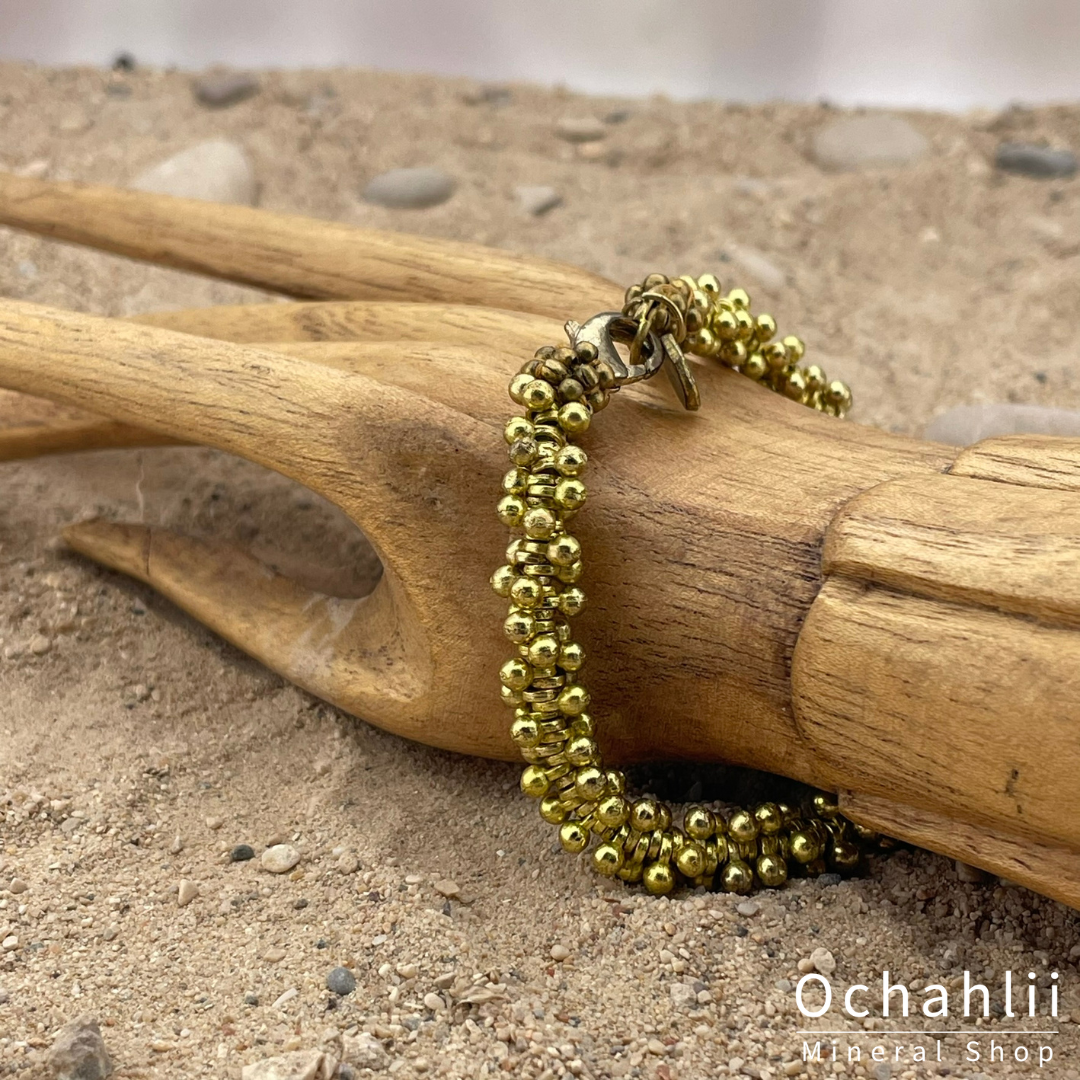 Etnische armband goudkleurig