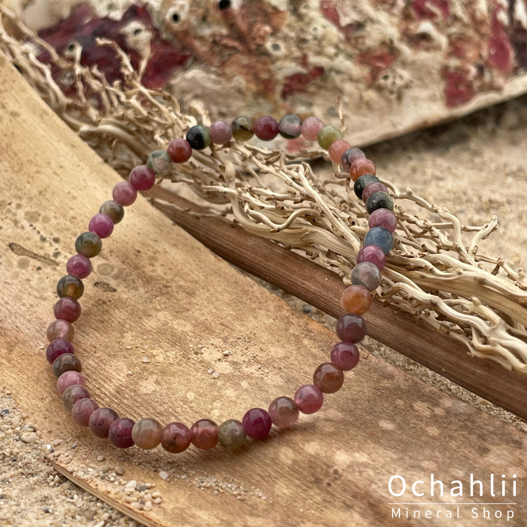 Bracelet fendu en fourrure de tourmaline <br><span style="font-weight:bold;"> "Tendresse"
