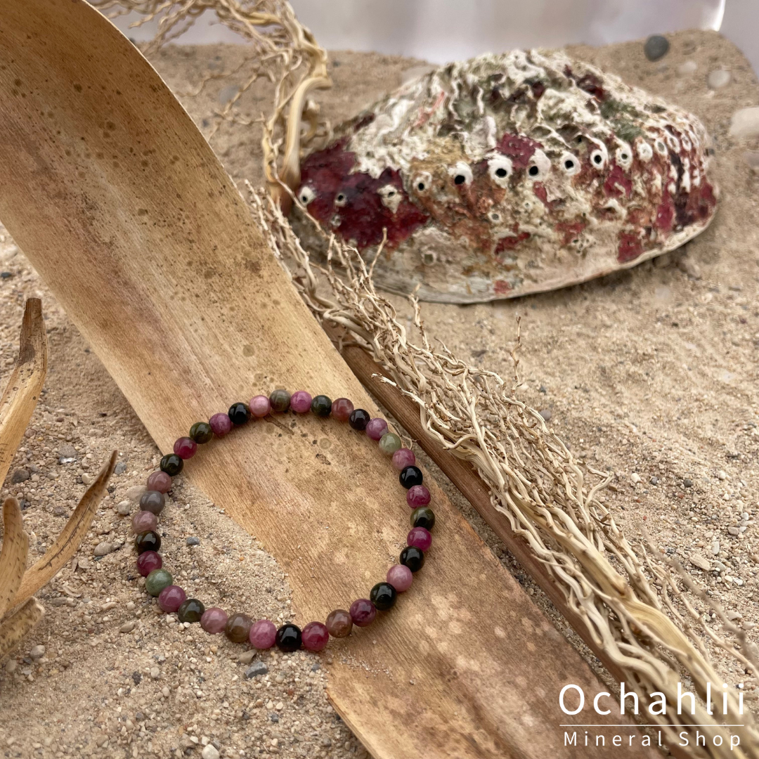 Tourmaline fur split bracelet