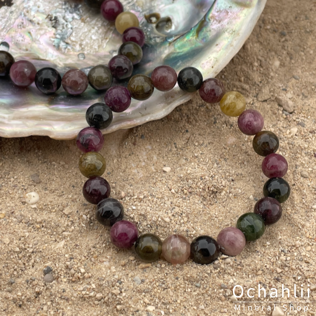 Tourmaline fur split bracelet