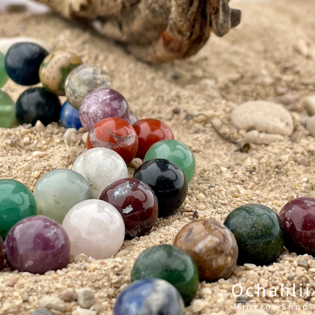 Mezcla de pulsera de piedras 10mm