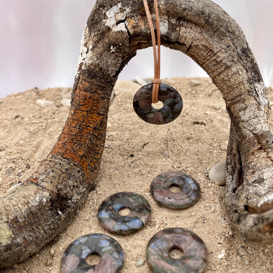 Liberite (Que Sera) pierced pendant