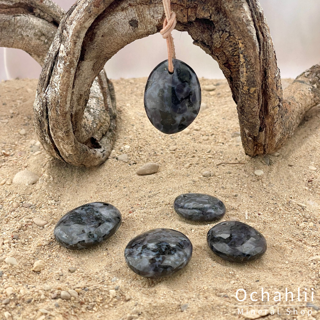 Pendentif percé agate arbre