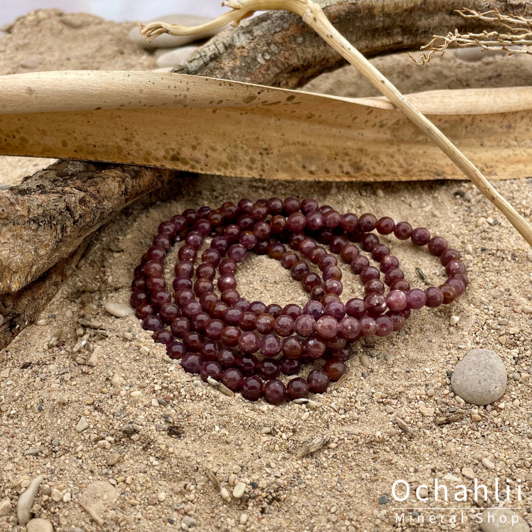 Lepidolite bracelet 6mm