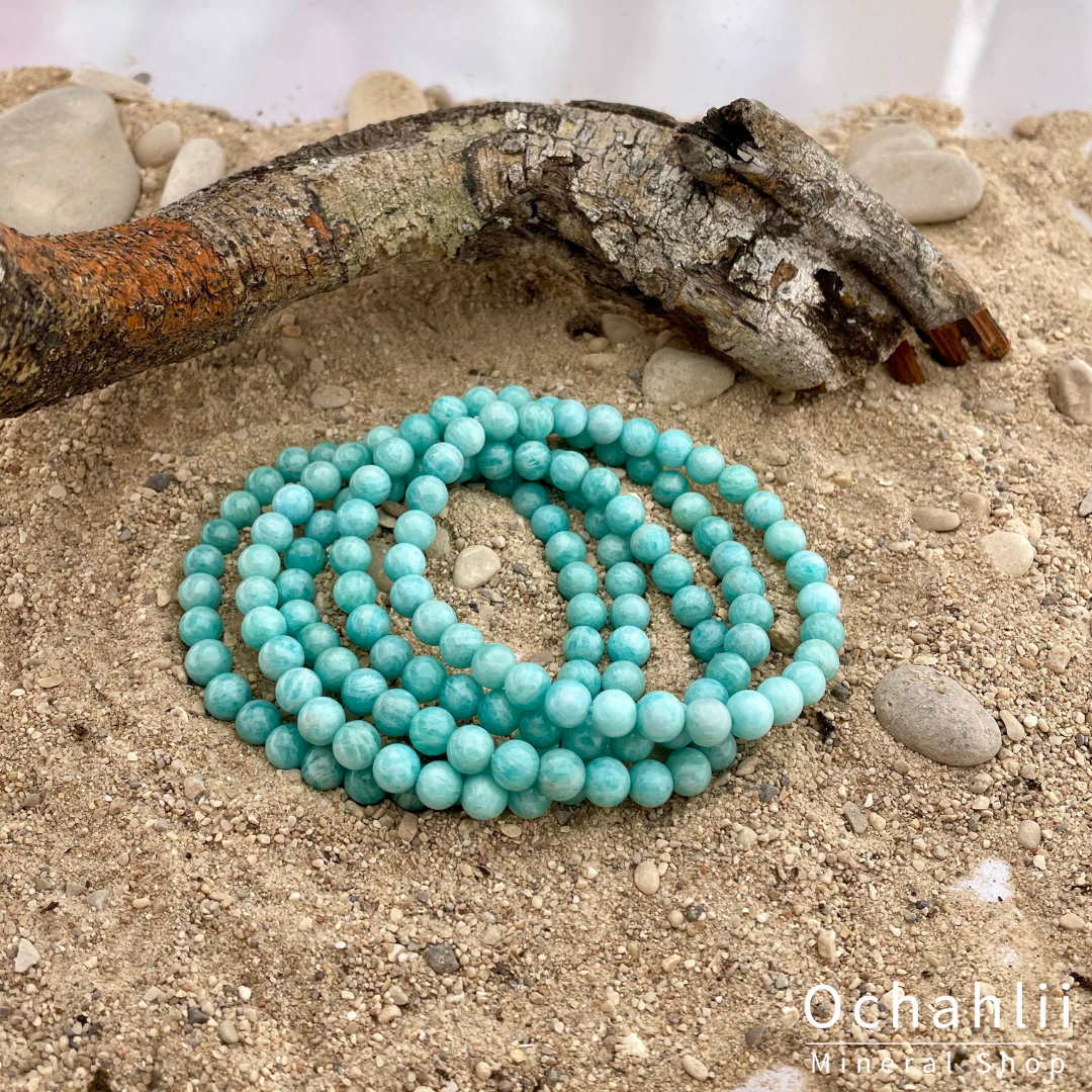 Amazonite ball bracelet 6mm "Balance"