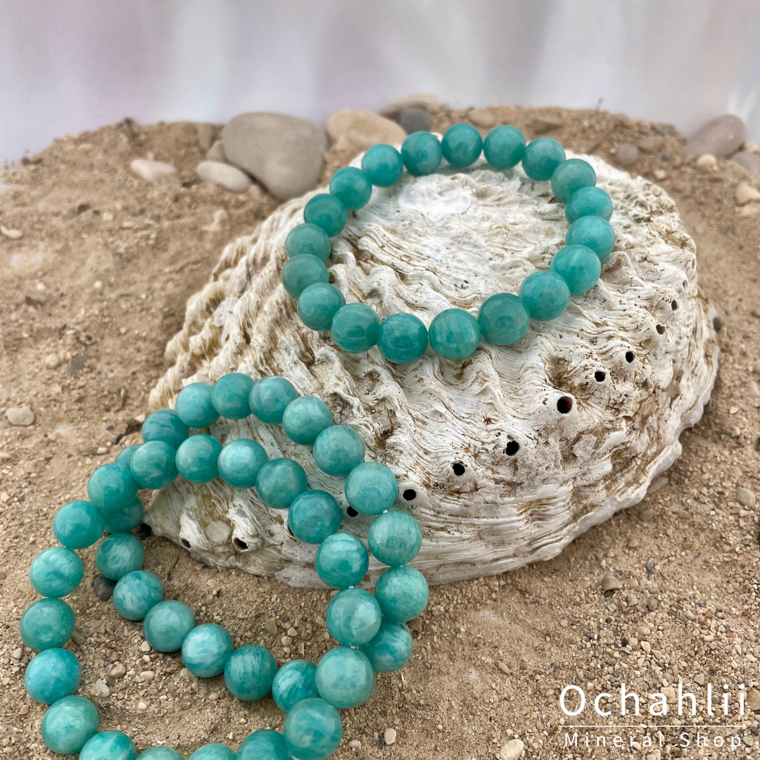 pulsera de amazonita 10mm