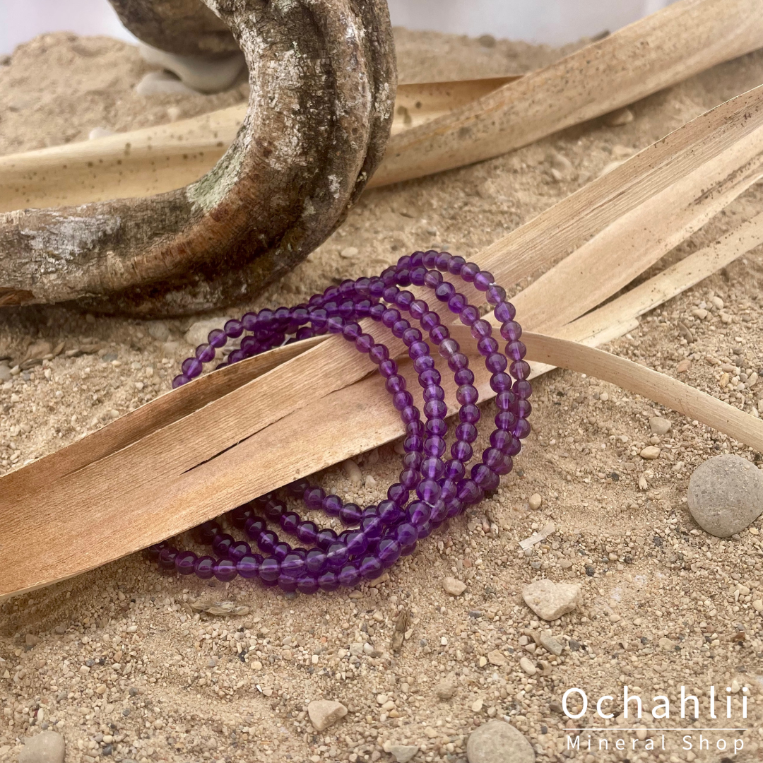 Pulsera de amatista 4mm