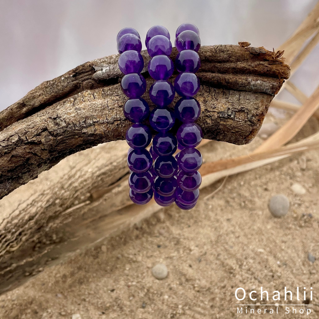 Pulsera de amatista 10mm