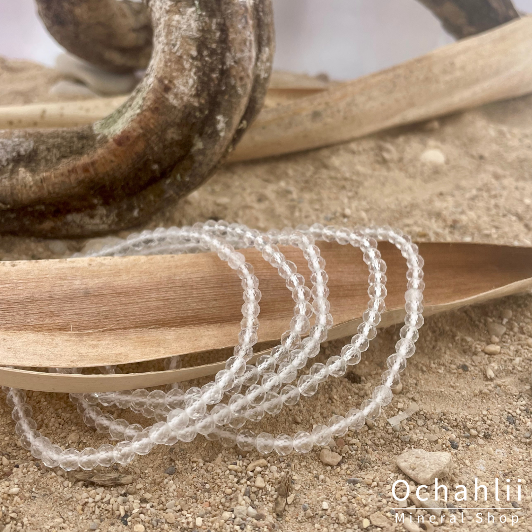 Bergkristal armband 4 mm