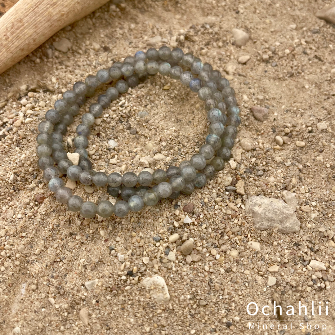 Pulsera de labradorita 4mm