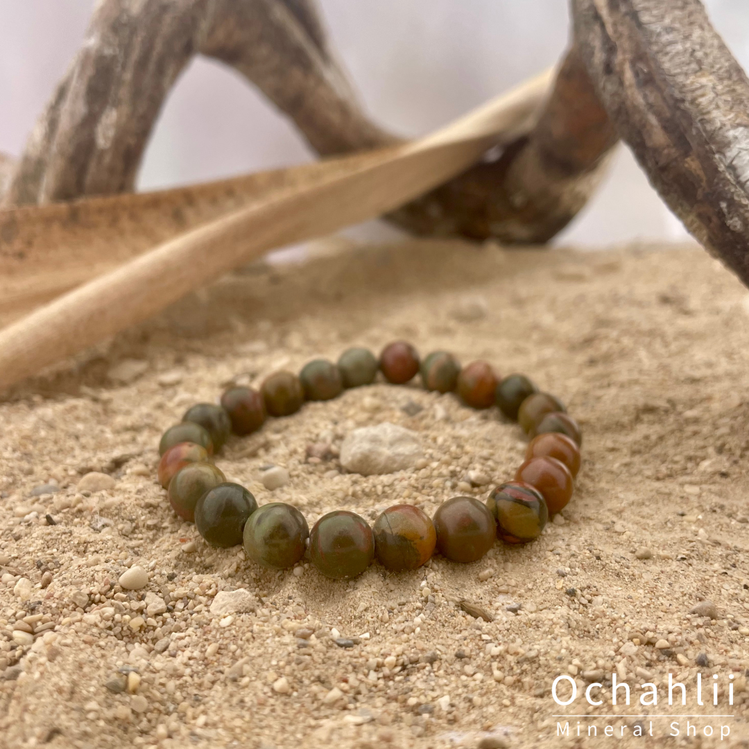 Jaspis Polychroom armband 8mm