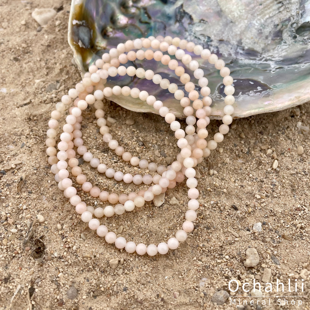 Roze Andesopaal armband 4mm