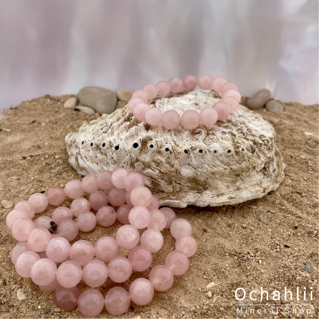 Rozekwarts armband 12mm