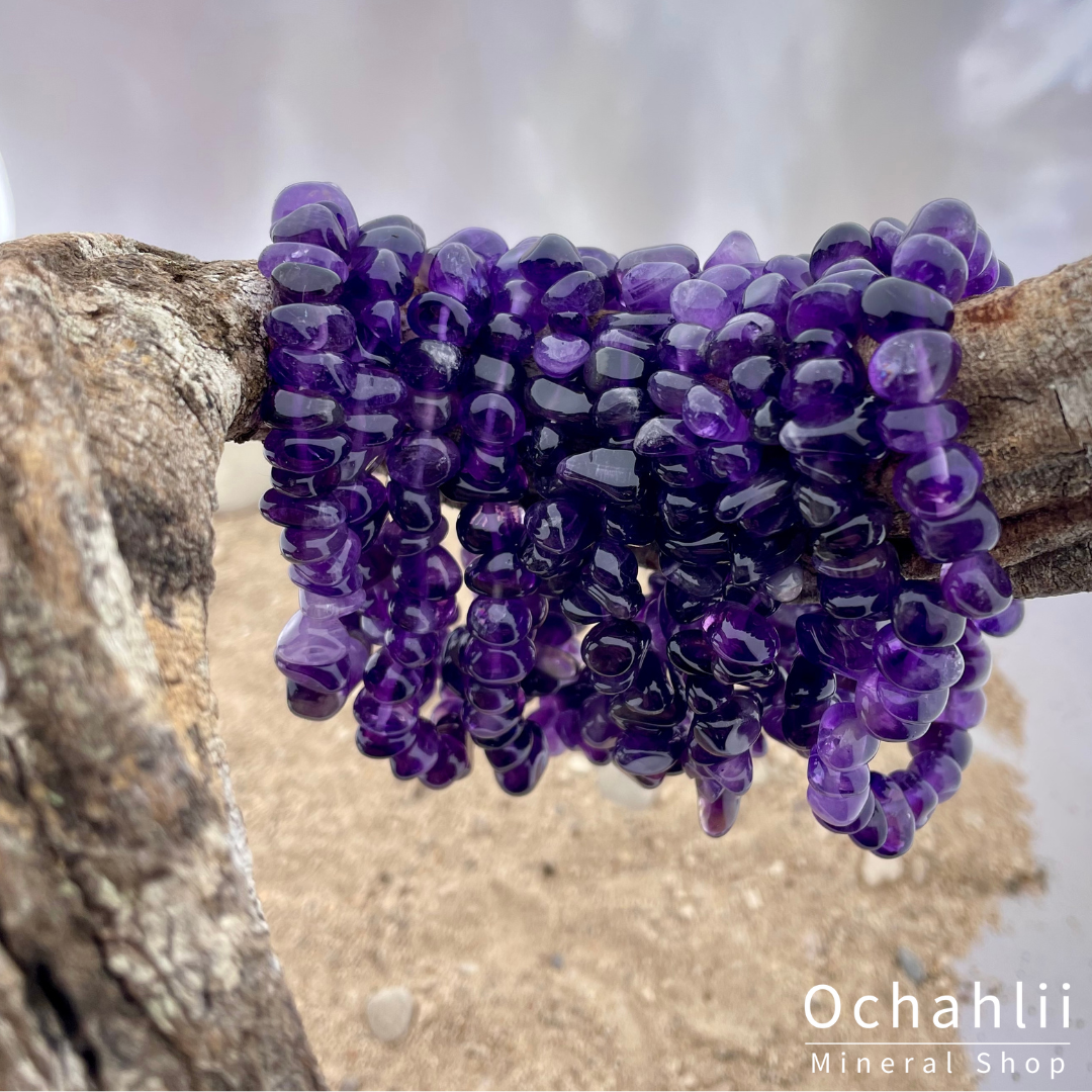 Amethyst split bracelet