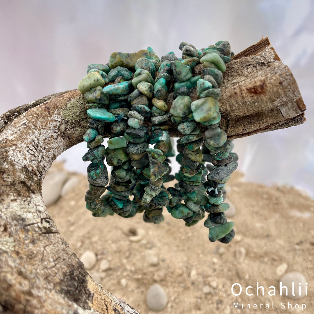 Turquoise from Africa split bracelet