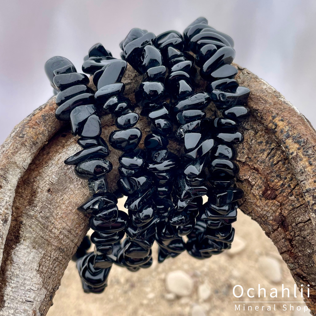 Tourmaline black split bracelet