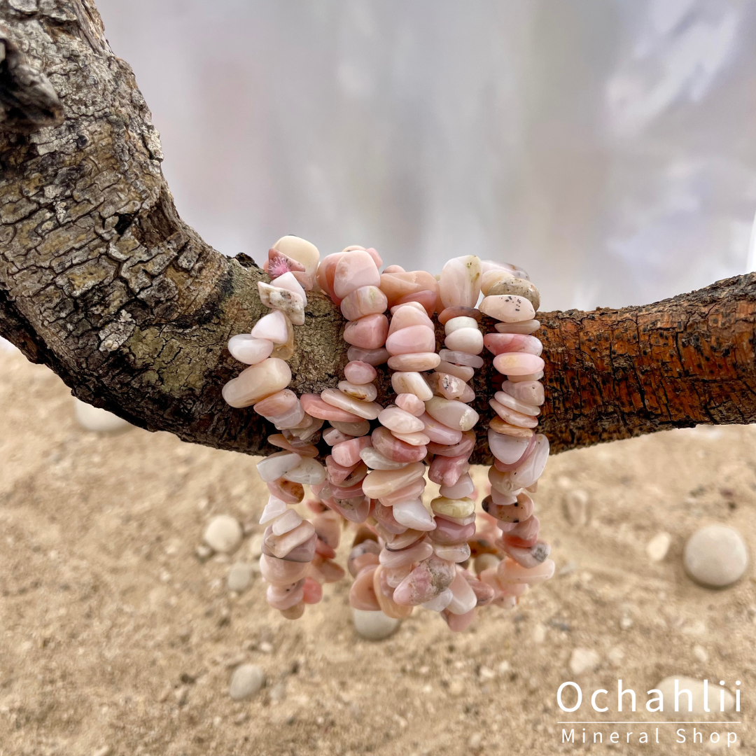 Roze Andesopaal splitarmband