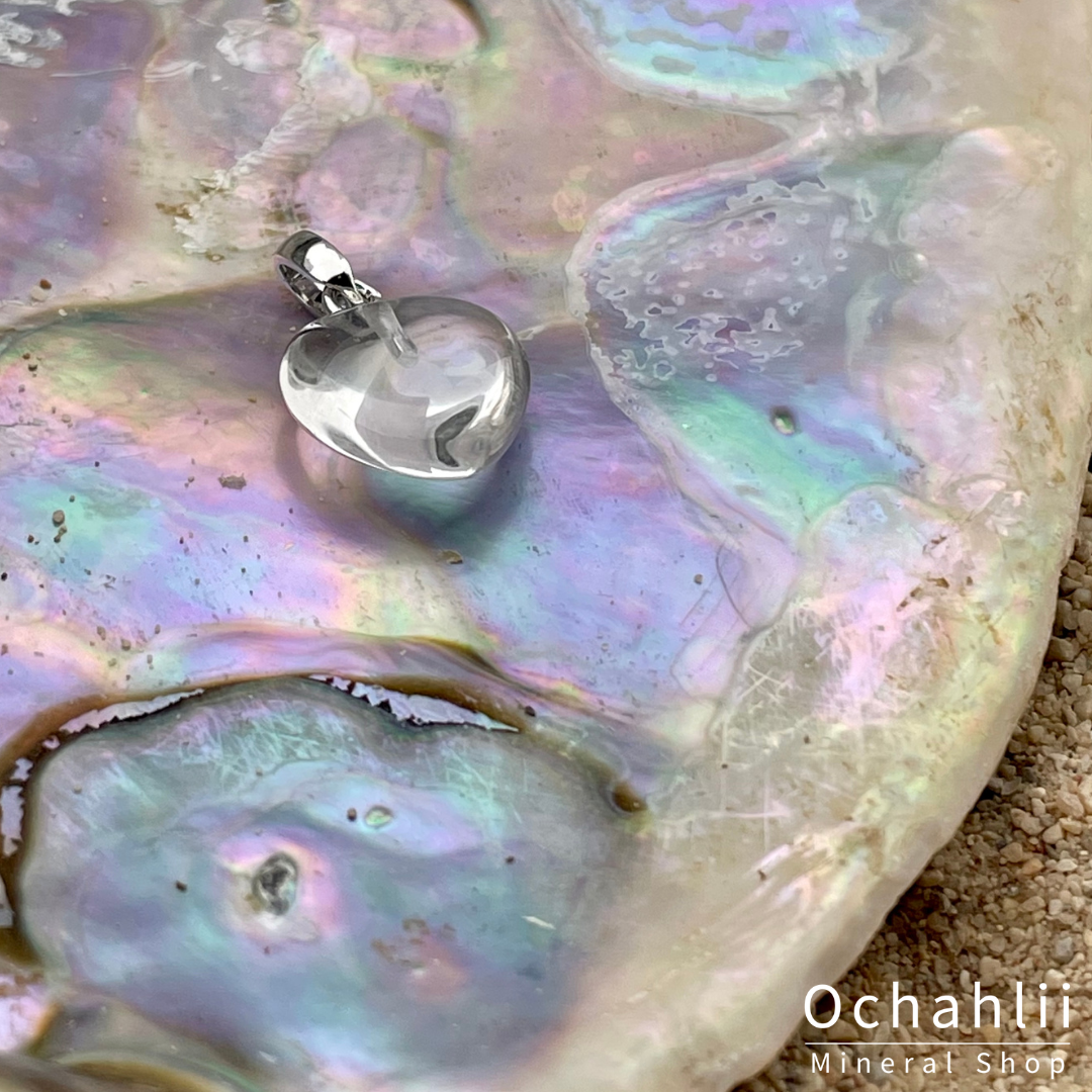 Colgante de plata de cristal de roca