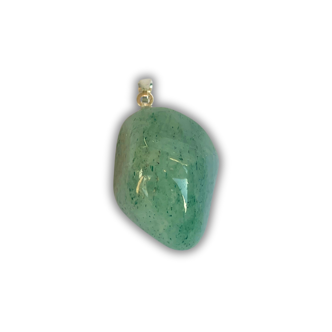 Aventurine tumbled stone pendant