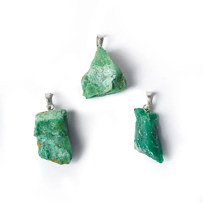 Colgante de jadeíta rugosa