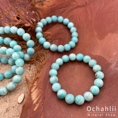 Bracelet amazonite 4mm