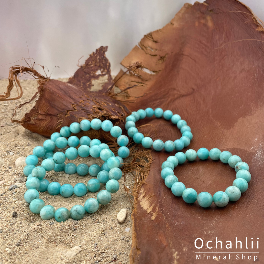 Bracelet amazonite 4mm