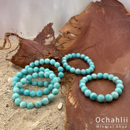 Bracelet amazonite 4mm