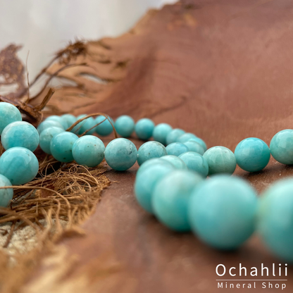 Bracelet amazonite 4mm