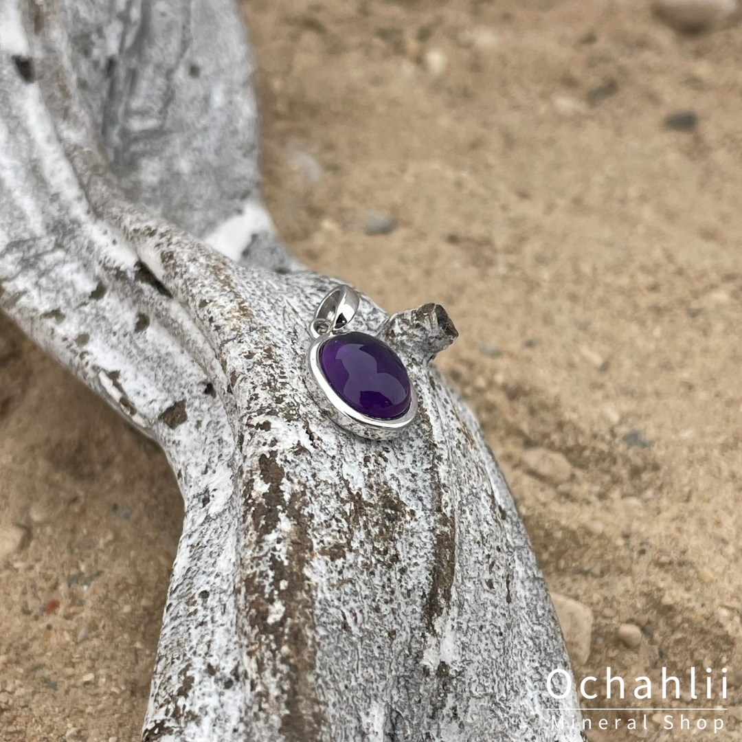 Colgante de plata de amatista