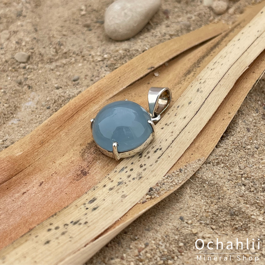 Colgante de plata de aguamarina