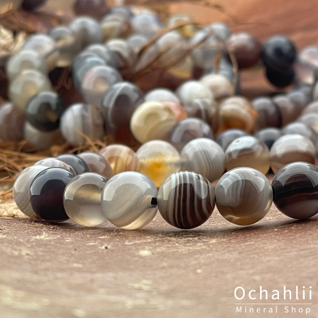 Botswana Agaat armband 8mm