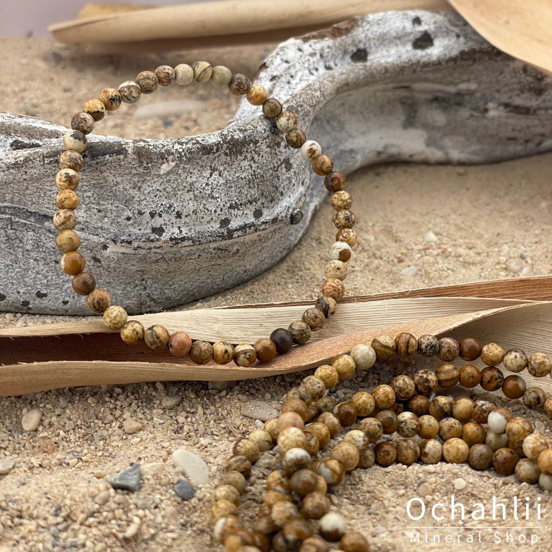 Jaspis Landschap armband 4mm