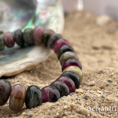 Tourmaline fur split bracelet
