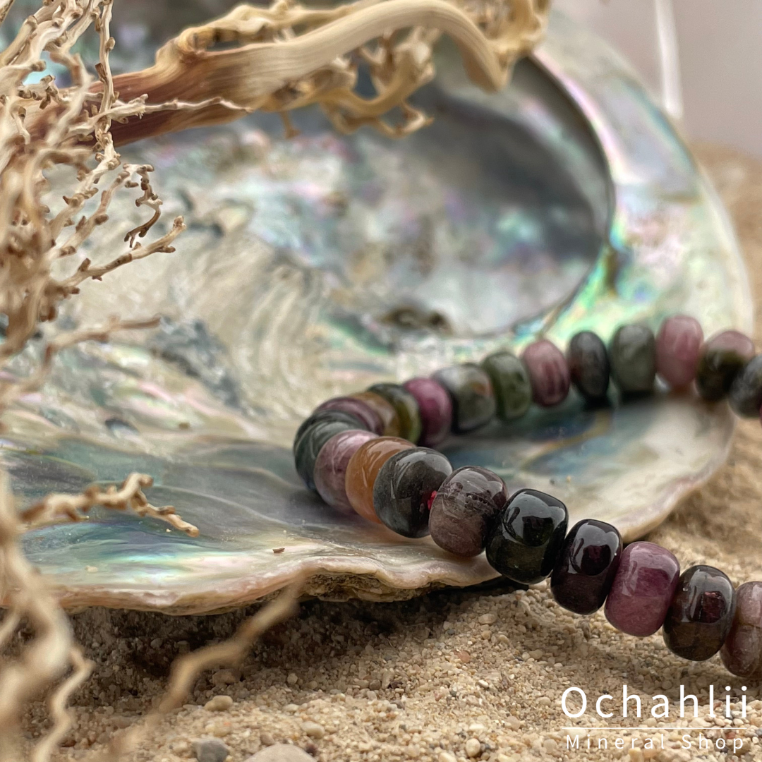 Tourmaline fur split bracelet