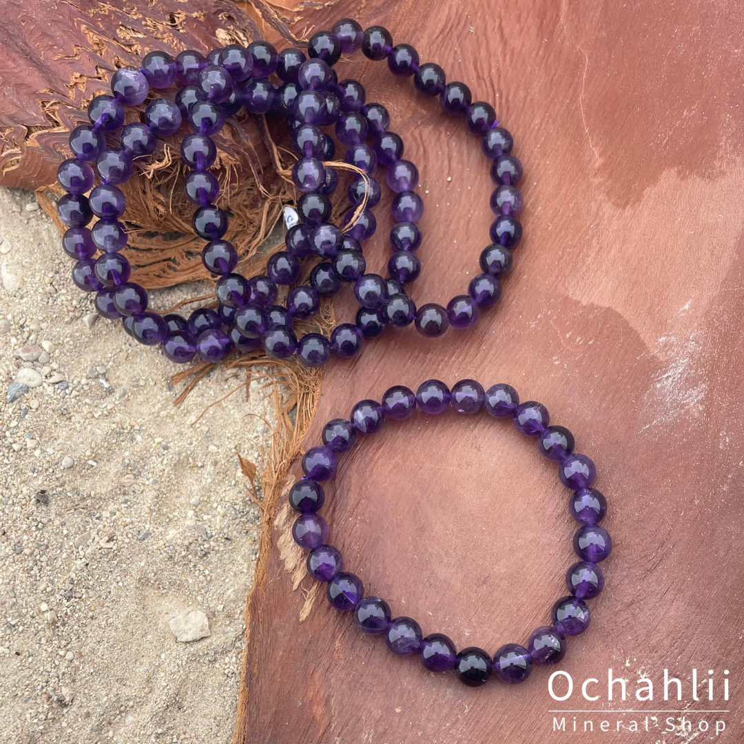 Bracelet améthyste 10mm