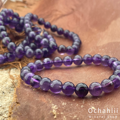 Bracelet améthyste 10mm