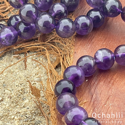 Bracelet améthyste 10mm