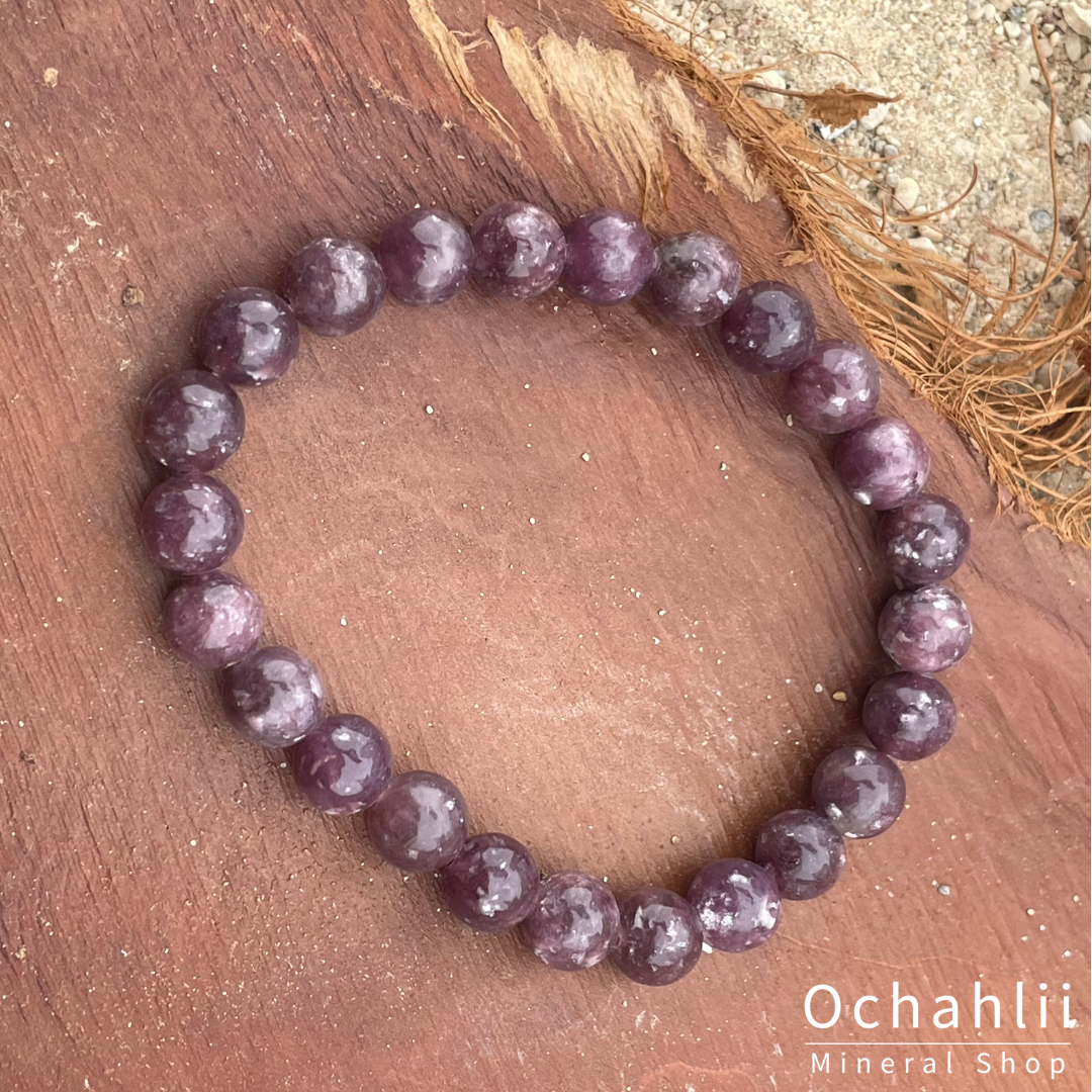 Lepidolite bracelet 6mm