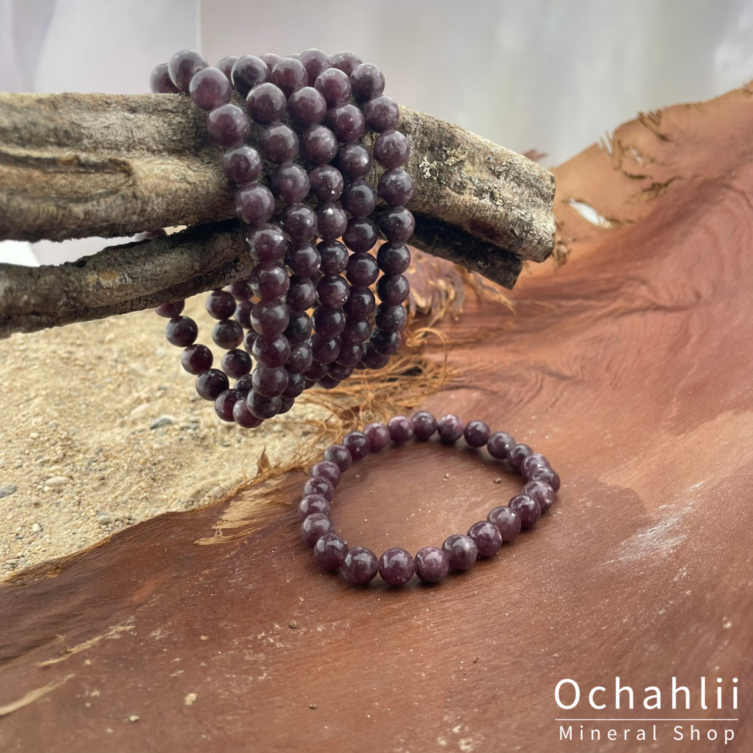 Lepidolite bracelet 6mm