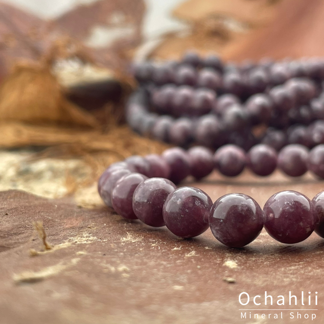 Lepidolite bracelet 6mm