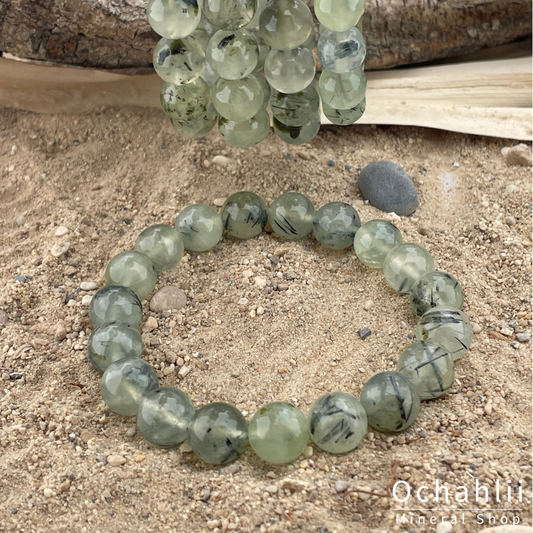 Prehniet armband 10mm