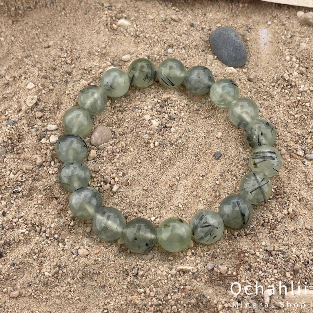 Prehniet armband 10mm