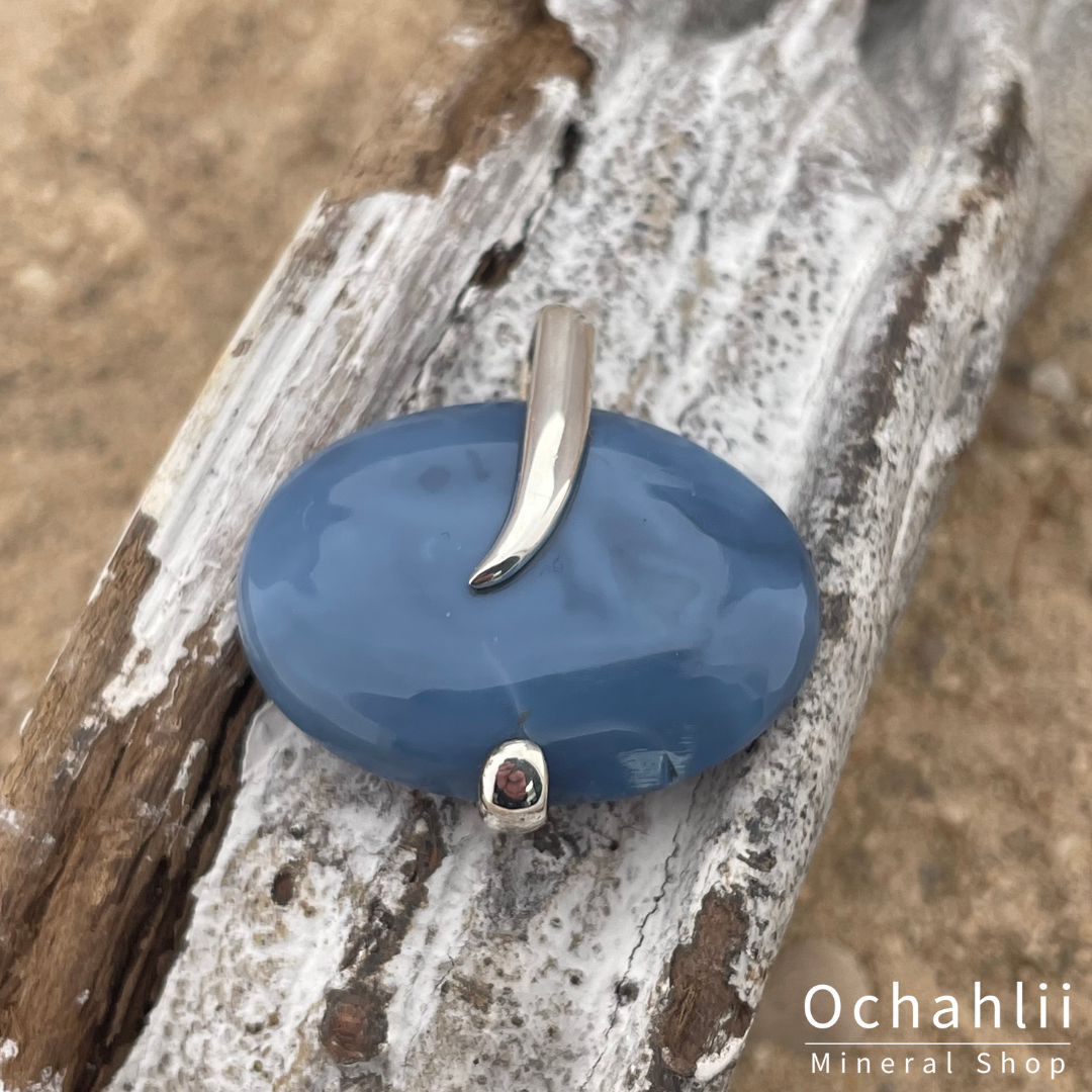 Colgante de plata de Ópalo Azul Owyhee (Oregón)