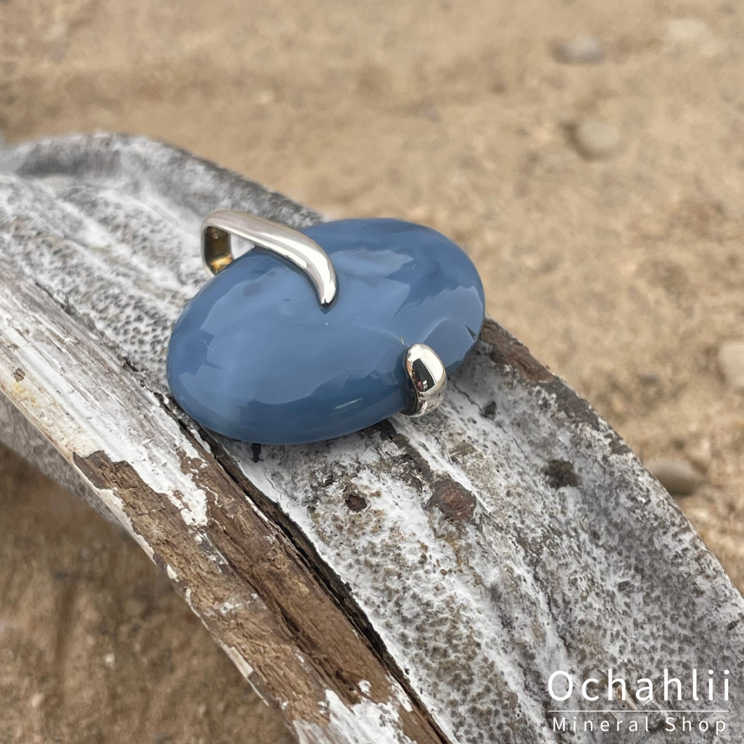Colgante de plata de Ópalo Azul Owyhee (Oregón)