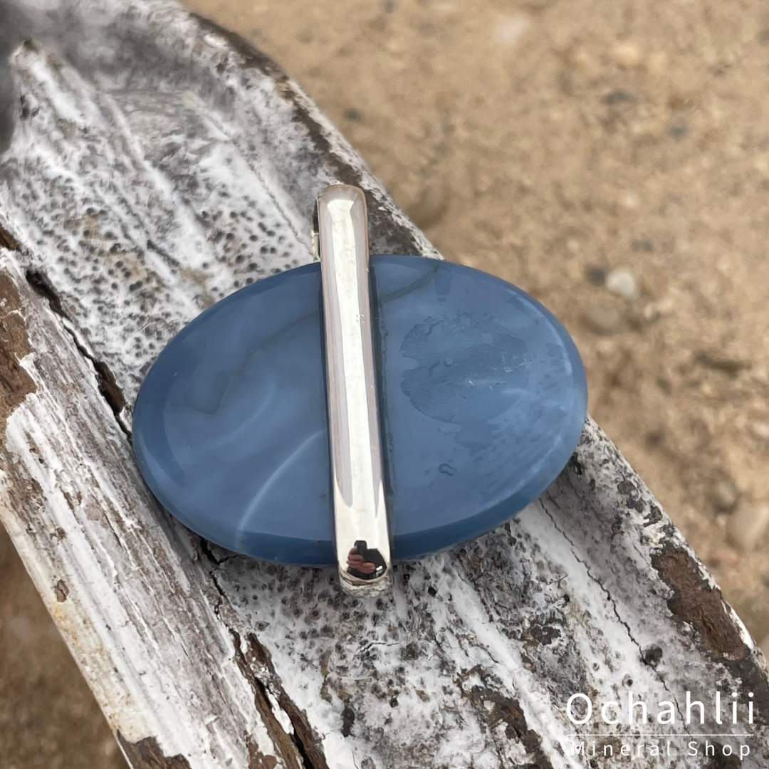 Colgante de plata de Ópalo Azul Owyhee (Oregón)