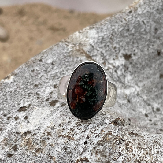 Bague en argent grenat taille 51 