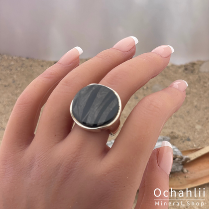 Anillo de plata Hypersteen tamaño 63